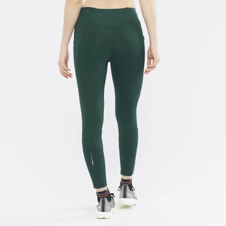 Calça Legging Salomon Cross Run 25'' Feminino Verdes | PT T17538